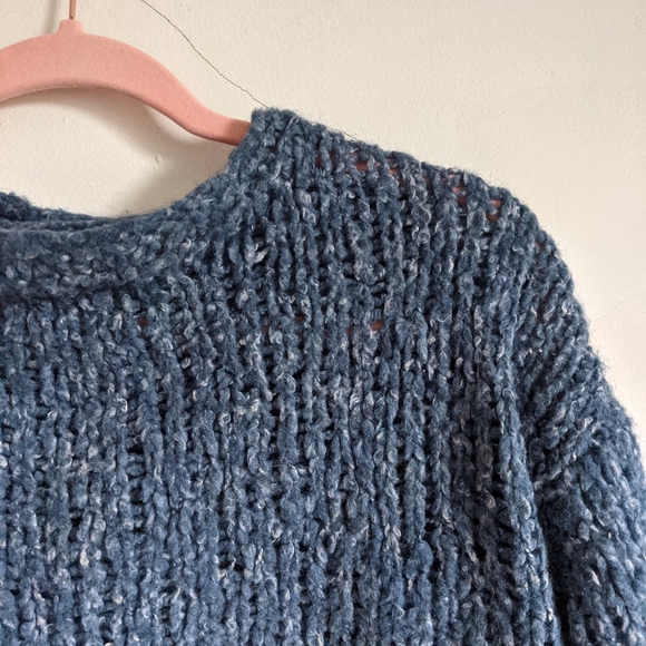 Knit Blue and Silver Autumn Sweater - Picture 5 of 7